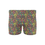 Music Notes Pattern Print Design 05 Men's Swimming Trunks