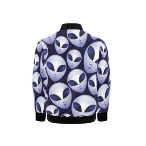 Alien Pattern Print Design 01 Kids' Boys' Girls' Bomber Jacket
