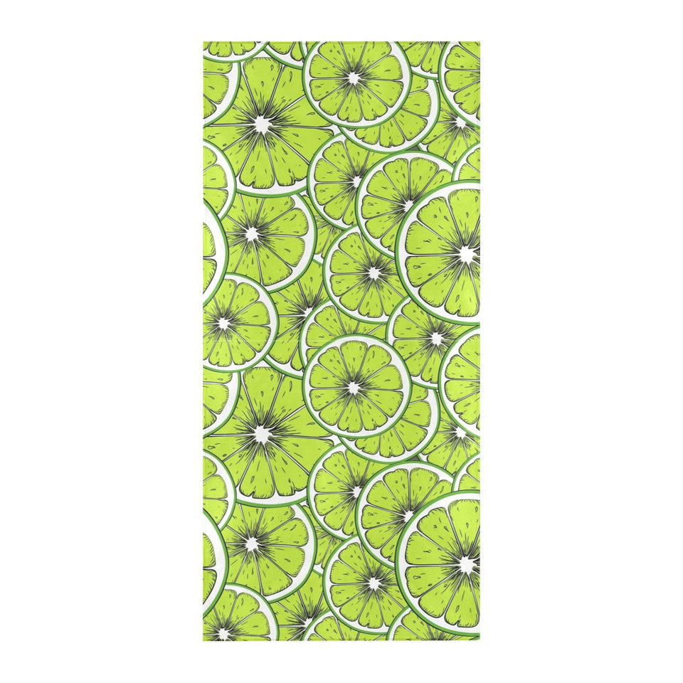 Slices of Lime design pattern Beach Towel
