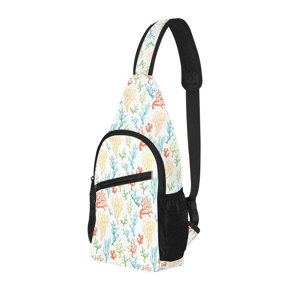 Coral Reef Pattern Print Design 02 All Over Print Chest Bag