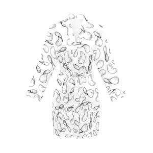 Potato Chips Pattern Print Design 04 Women's Long Sleeve Belted Night Robe