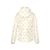 Horseshoes Pattern Print Design 02 Women's Padded Hooded Jacket