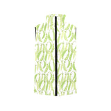Green Peas Pattern Print Design 03 Men's Padded Vest