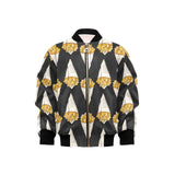French fries dark background Kids' Boys' Girls' Bomber Jacket