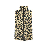 Leopard print design pattern Women's Padded Vest