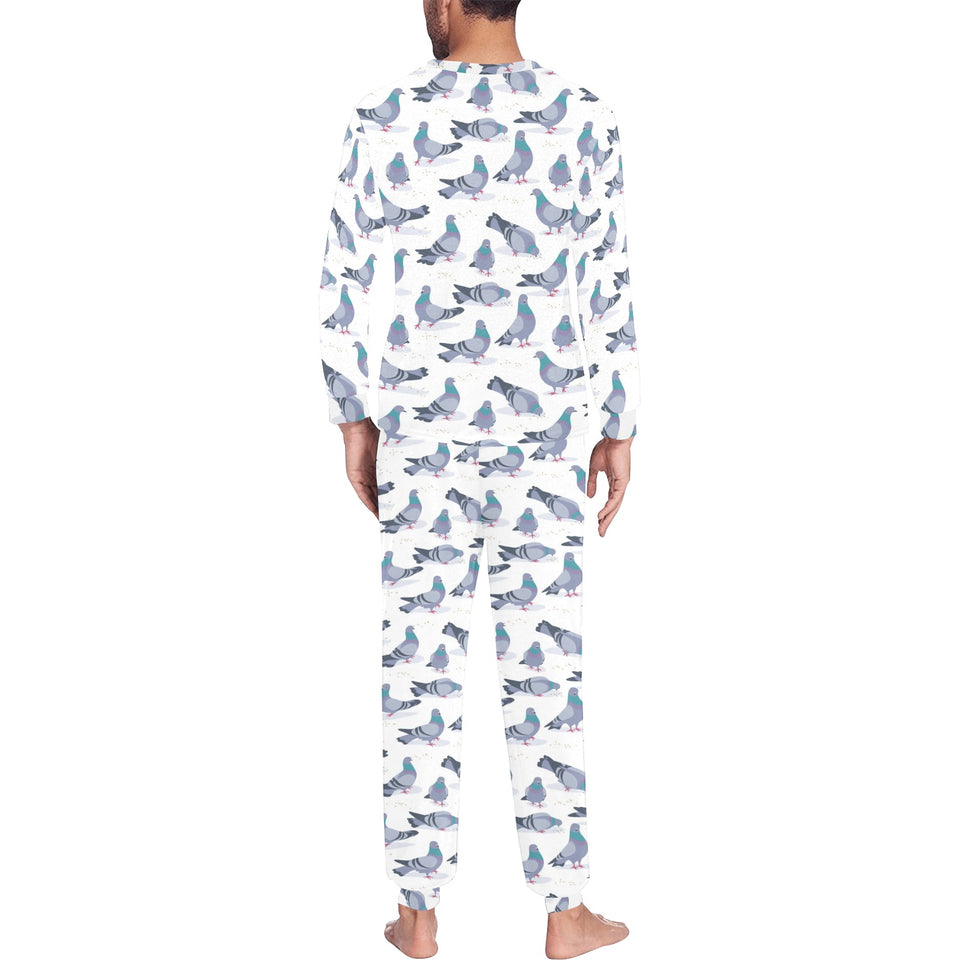 Pigeon Pattern Print Design 03 Men's All Over Print Pajama