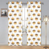 Pretzels Pattern Print Design 02 Gauze Curtain