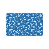 Airplane pattern in the sky Doormat