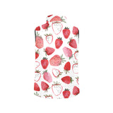 watercolor hand drawn beautiful strawberry pattern Women's Padded Vest