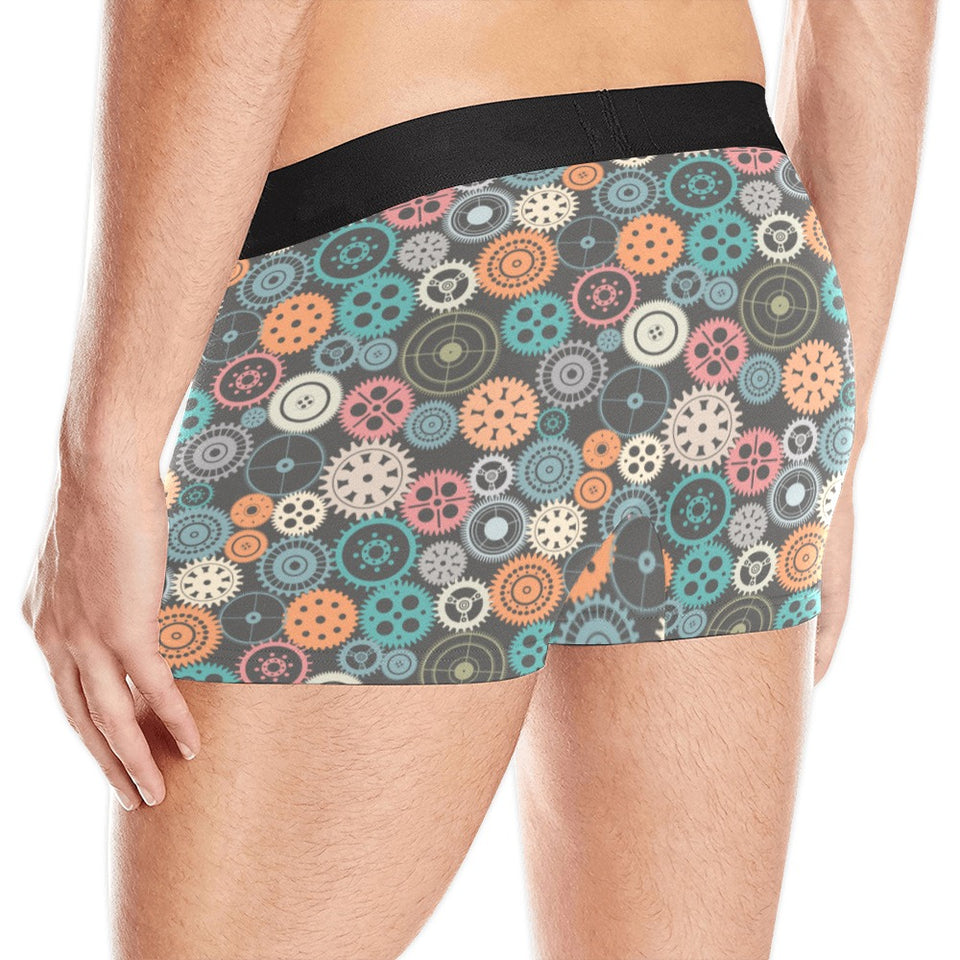Gear Pattern Print Design 05 Men's All Over Print Boxer Briefs Men's Underwear
