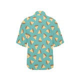 Sandwich Pattern Print Design 03 Women's All Over Print Hawaiian Shirt