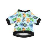 Alien Pattern Print Design 04 All Over Print Pet Dog Round Neck Fuzzy Shirt