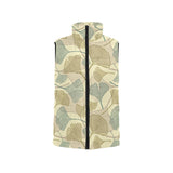 Ginkgo leaves design pattern Women's Padded Vest