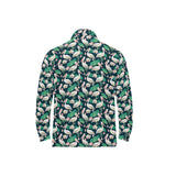 Pelican Pattern Print Design 03 Men's Long Sleeve Polo Shirt