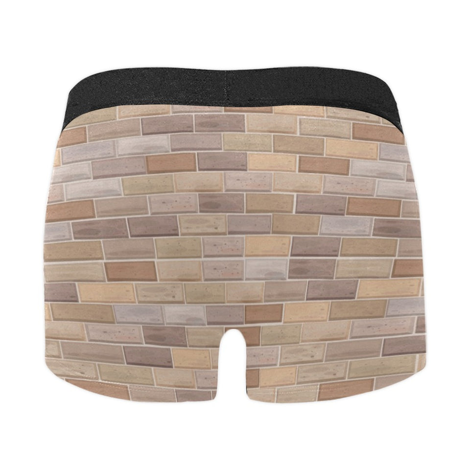Brick Printed Pattern Print Design 01 Men's All Over Print Boxer Briefs Men's Underwear