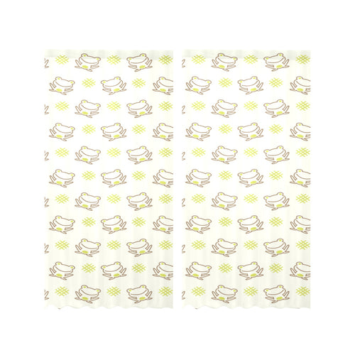 Cute cartoon frog baby pattern Gauze Curtain