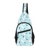 Seagull Pattern Print Design 01 All Over Print Chest Bag