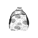 Hand drawn french fries pattern All Over Print Chest Bag