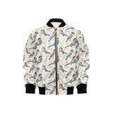 Pigeon Pattern Print Design 04 Kids' Boys' Girls' Bomber Jacket