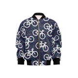 Bicycle Pattern Print Design 03 Kids' Boys' Girls' Bomber Jacket