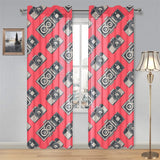 Camera Pattern Print Design 05 Gauze Curtain
