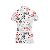 Bicycle Pattern Print Design 04 Women's All Over Print Polo Shirt