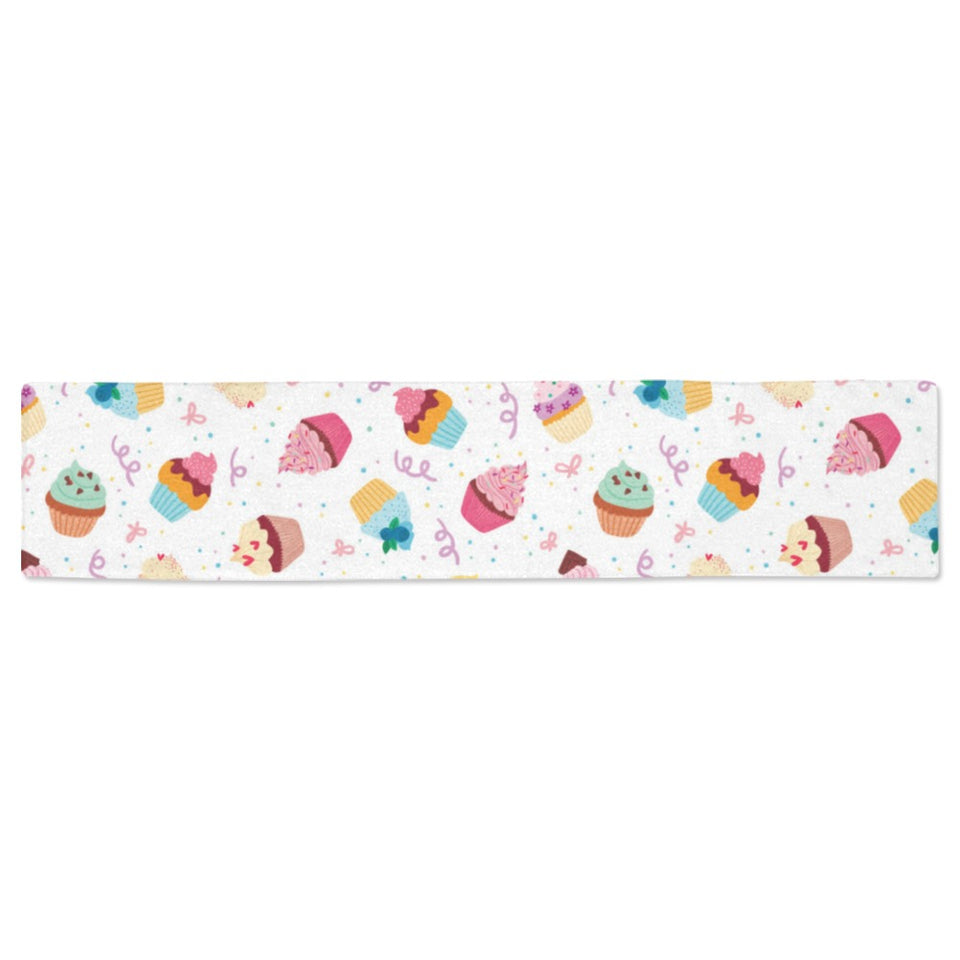 Cake cupcake design pattern Table Runner