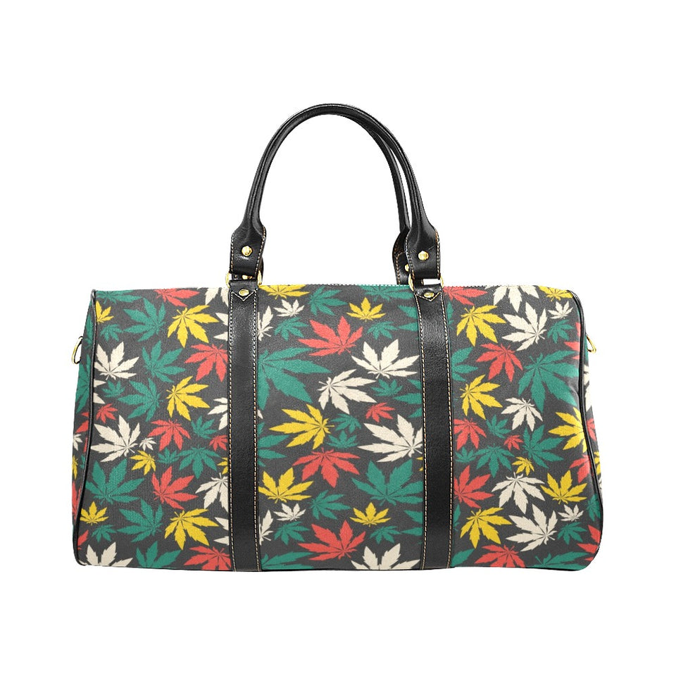 Canabis Marijuana Weed Pattern Print Design 02 Travel Bag