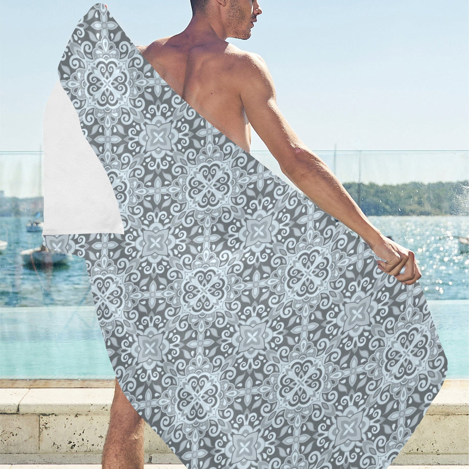 Traditional indian element pattern Beach Towel