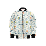 apples leaves pattern Kids' Boys' Girls' Bomber Jacket