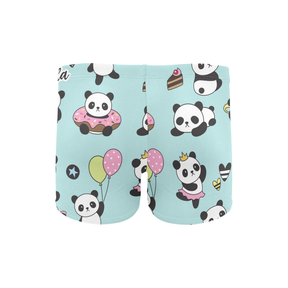 Cute baby panda pattern Men's Swimming Trunks