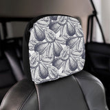 Guava tropical hand drawn pattern Car Headrest Cover