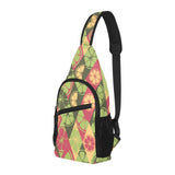 Cool Geometric lime pattern All Over Print Chest Bag