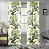 Bonsai pattern Gauze Curtain