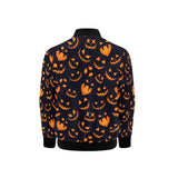 Halloween pattern Pumpkin background Kids' Boys' Girls' Bomber Jacket