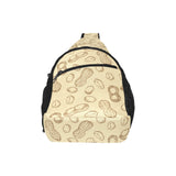 hand drawn peanuts pattern All Over Print Chest Bag
