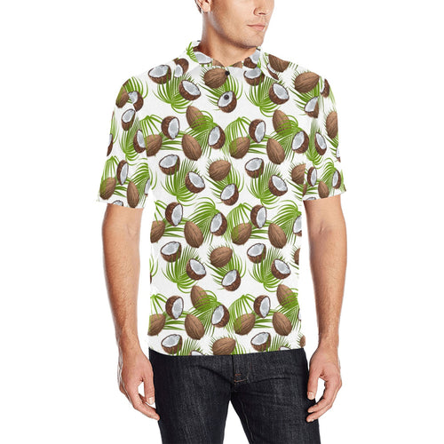 Coconut Pattern Print Design 04 Men's All Over Print Polo Shirt