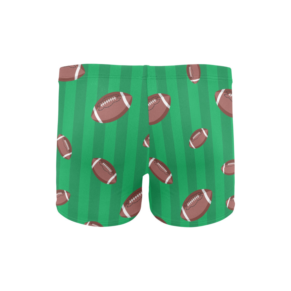 American football ball field background Men's Swimming Trunks