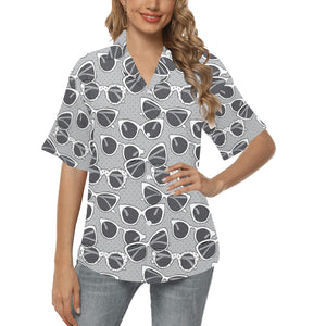 Sun Glasses Pattern Print Design 04 Women's All Over Print Hawaiian Shirt