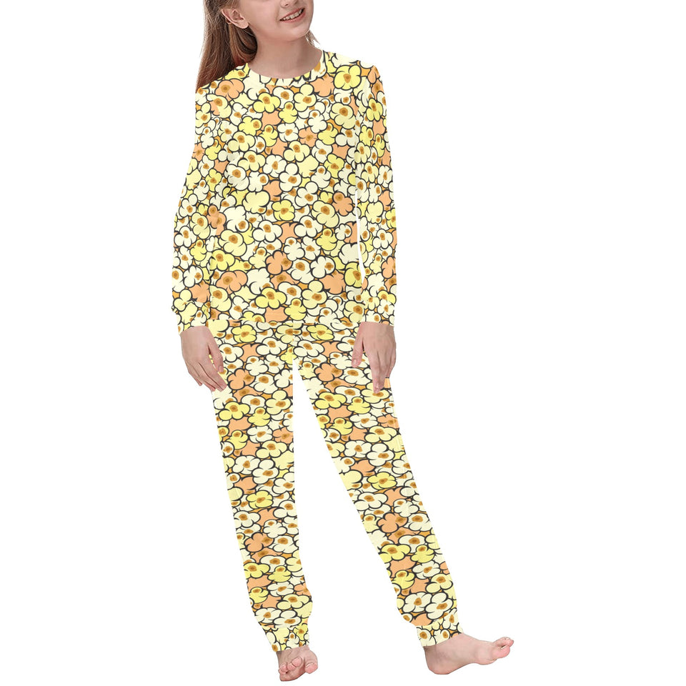 Popcorn Pattern Print Design 03 Kids' Boys' Girls' All Over Print Pajama Set