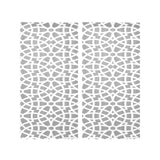 arabic gray pattern Gauze Curtain