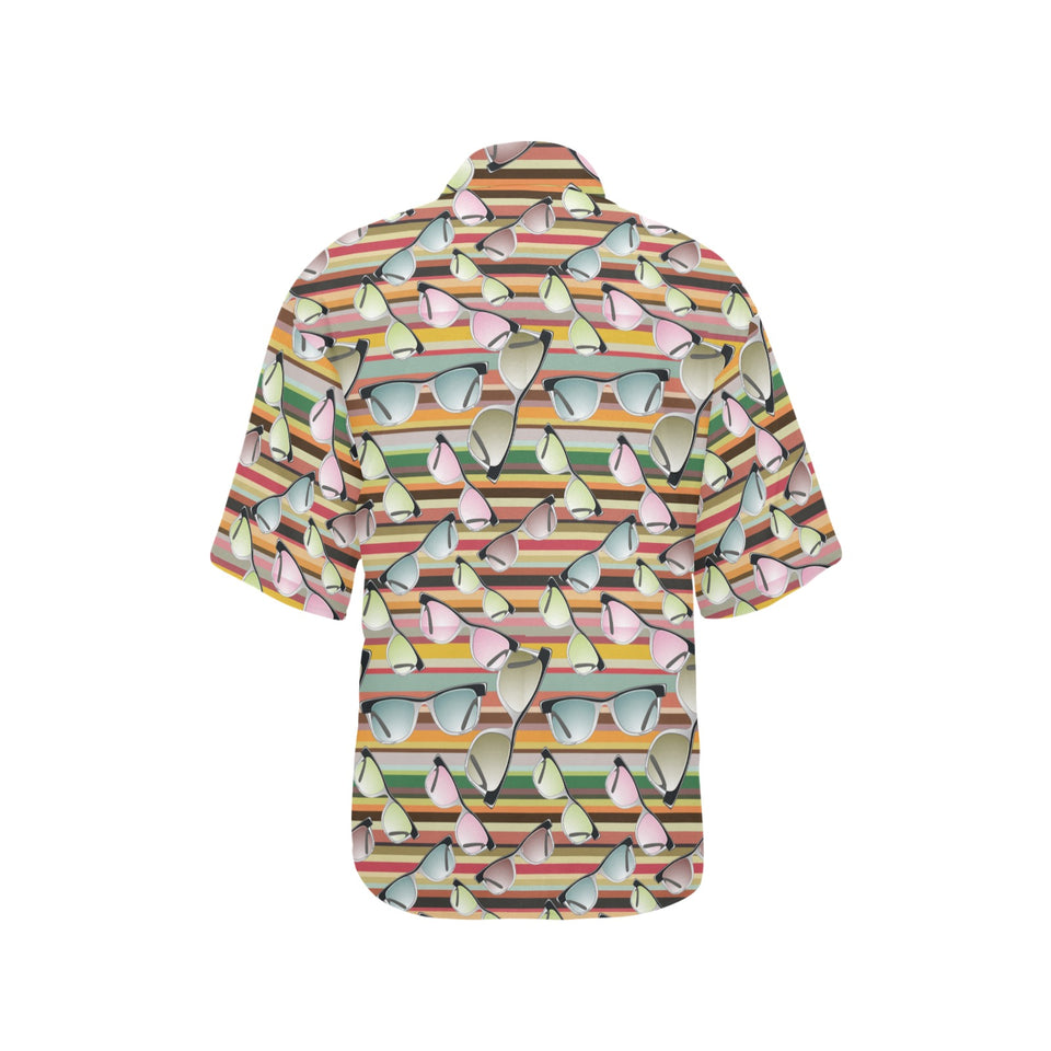 Sun Glasses Pattern Print Design 02 Women's All Over Print Hawaiian Shirt