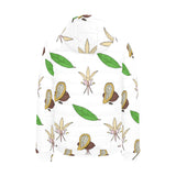 Color hand drawn cacao pattern Men's Padded Hooded Jacket