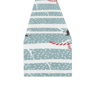 Crows christmas hat scarf Table Runner