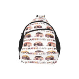 Camper Van Pattern Print Design 01 All Over Print Chest Bag