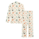 Swallow Pattern Print Design 02 Women's Long Pajama Set