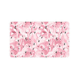 Pink flamingos pattern background Doormat