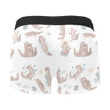Cute sea otters pattern Men's All Over Print Boxer Briefs Men's Underwear