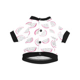 dragon fruit pattern All Over Print Pet Dog Round Neck Fuzzy Shirt