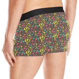 Music Notes Pattern Print Design 05 Men's All Over Print Boxer Briefs Men's Underwear